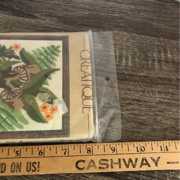 Vtg NOS Creatique Creative Stitchery Kit Mushroom Design - Picture 8 of 11